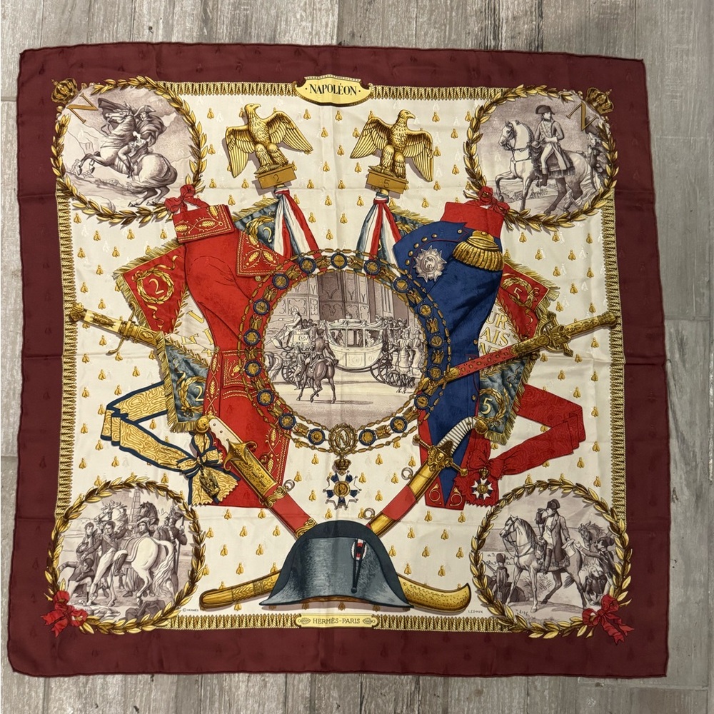 Hermes - Napoleon Themed Silk Scarf